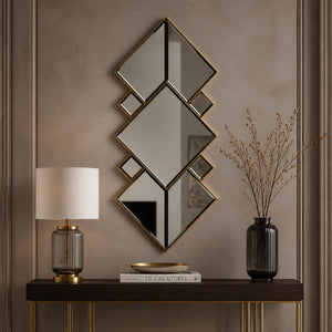   Modern European furniture - Connected Diamond-Shaped Mirror - www.oroa.com | Oroa.com