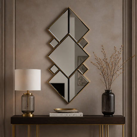   Modern European furniture - Connected Diamond-Shaped Mirror - www.oroa.com | Oroa.com