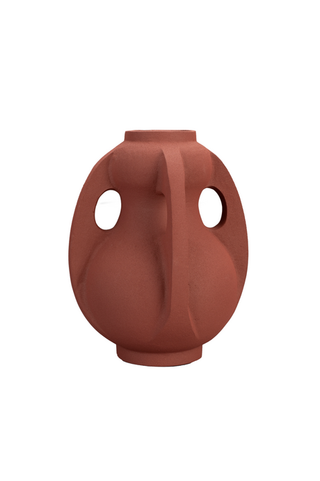Red Aluminum Vase M | Dutchbone Thiago | OROA.com