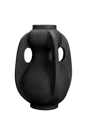 Black Aluminum Vase L | Dutchbone Thiago | OROA.com