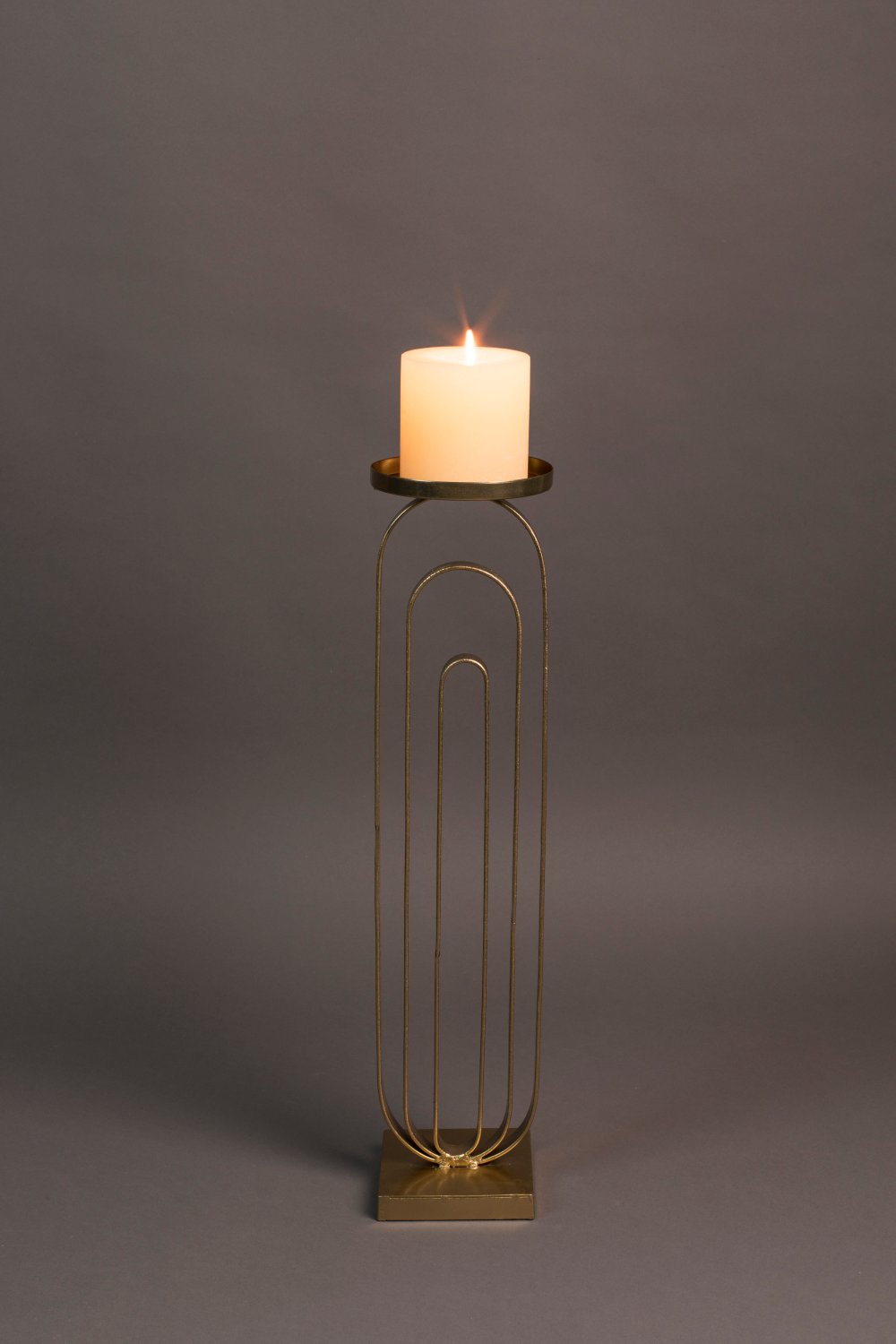 Vintage Gold Candle Holder L | Dutchbone Proa