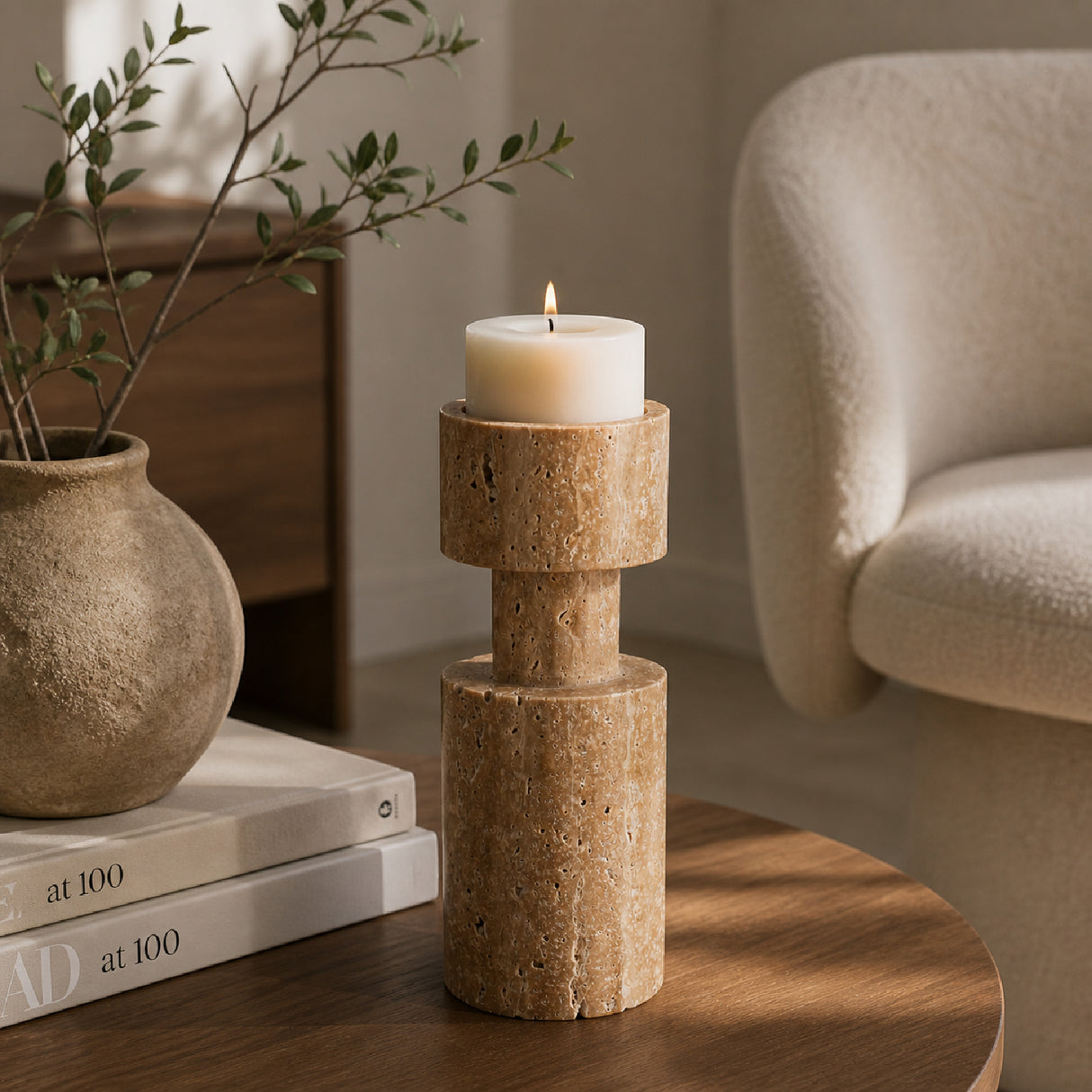   Modern European furniture - Solid Marble Candle Holder - www.oroa.com | Oroa.com