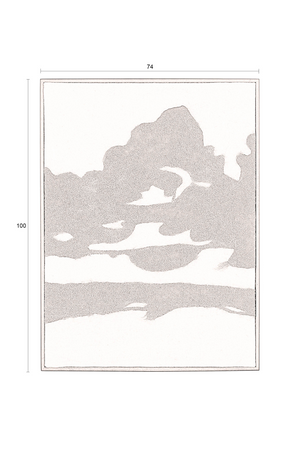 Abstract Wool Felt Walt Art | Dutchbone Sameer | OROA.com