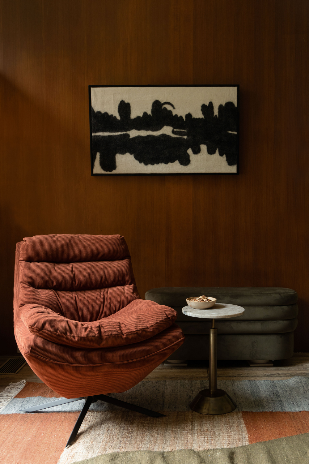 Monochrome Felt Wall Art | Dutchbone Samudra | OROA.com