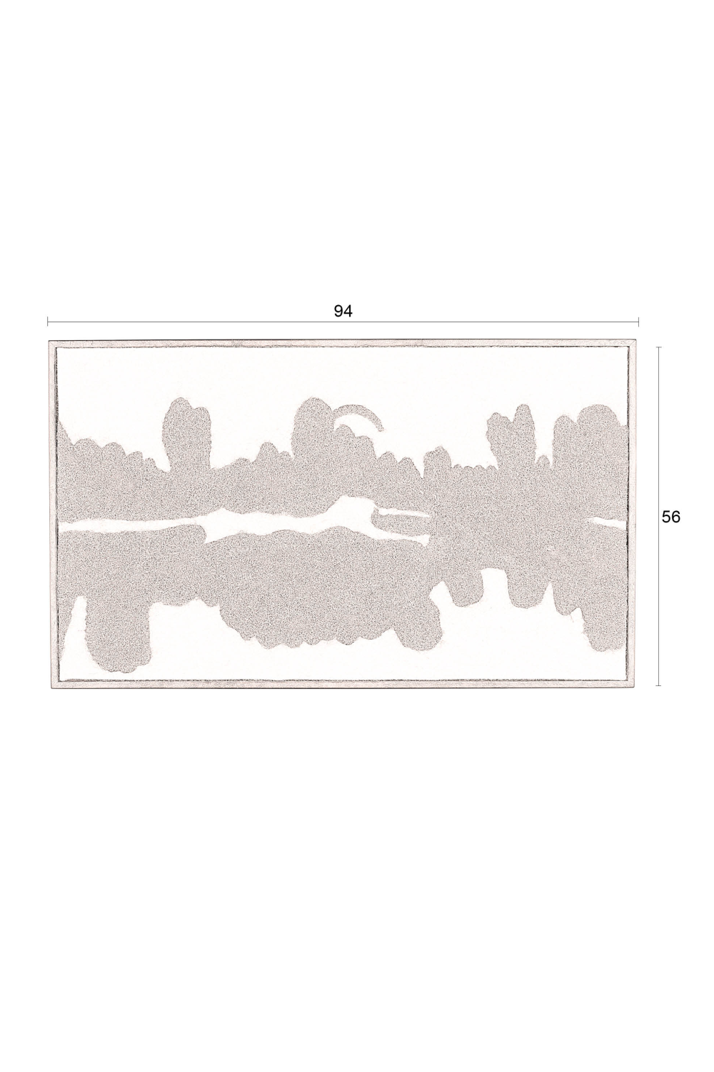 Monochrome Felt Wall Art | Dutchbone Samudra | OROA.com