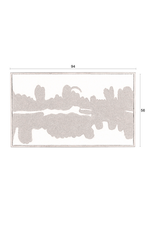 Monochrome Felt Wall Art | Dutchbone Samudra | OROA.com