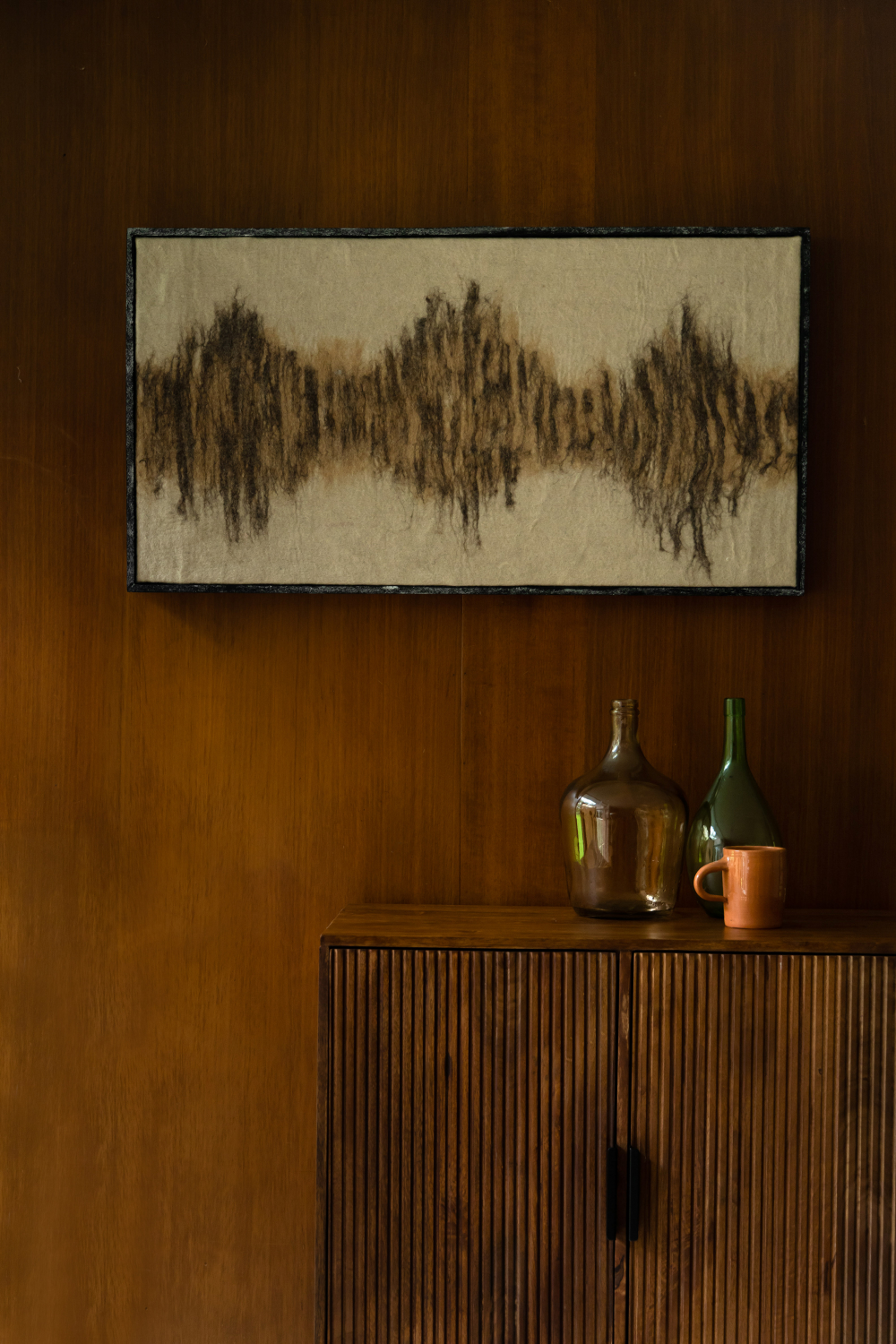 Beige Abstract Wall Art | Dutchbone Wangdi | OROA.com