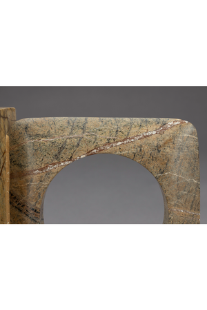 Brown Marble Book Ends (2) | Dutchbone Satpura | OROA.com