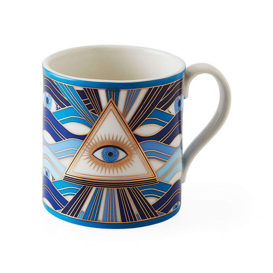 Eye Motif Gilded Porcelain Mugs (4) | Jonathan Adler Druggist | Oroa.com