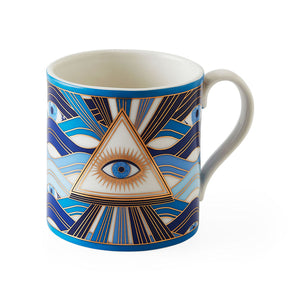 Eye Motif Gilded Porcelain Mugs (4) | Jonathan Adler Druggist | Oroa.com