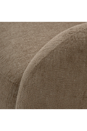 Brass Base Curved Swivel Chair | Eichholtz Brice | Oroa.com