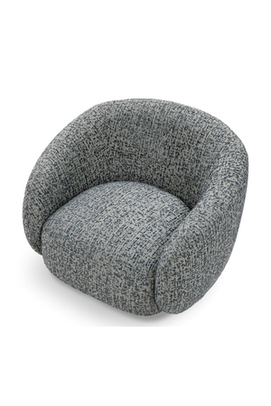 Brass Base Curved Swivel Chair | Eichholtz Brice | Oroa.com