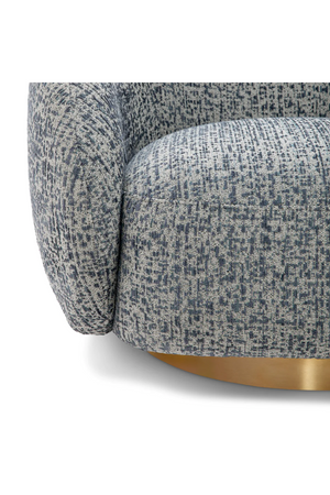 Brass Base Curved Swivel Chair | Eichholtz Brice | Oroa.com