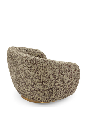 Brass Base Curved Swivel Chair | Eichholtz Brice | Oroa.com