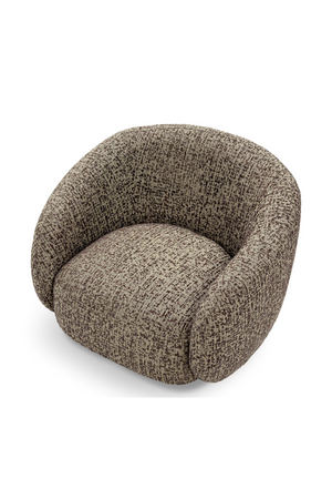 Brass Base Curved Swivel Chair | Eichholtz Brice | Oroa.com