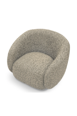 Brass Base Curved Swivel Chair | Eichholtz Brice | Oroa.com