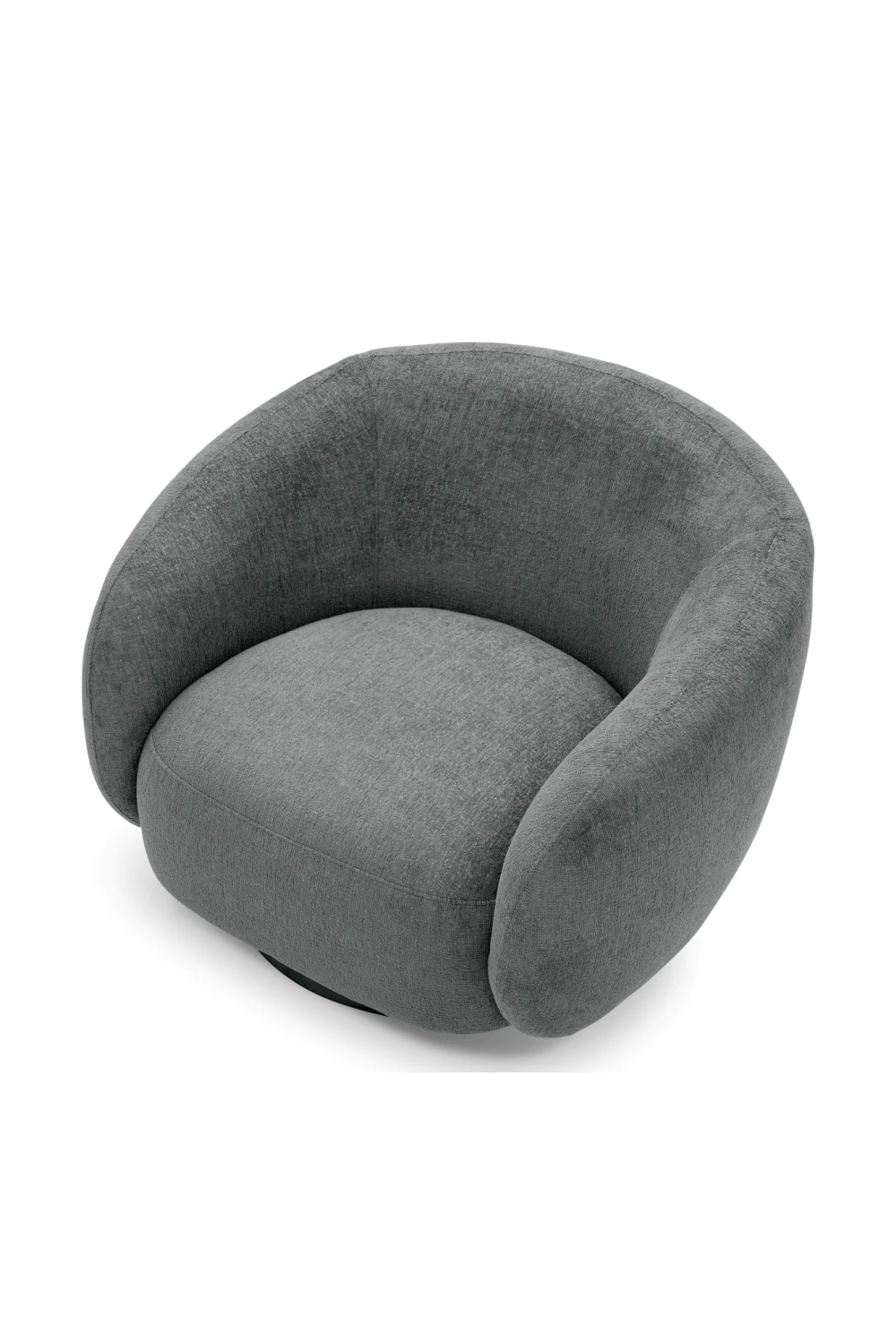 Brass Base Curved Swivel Chair | Eichholtz Brice | Oroa.com