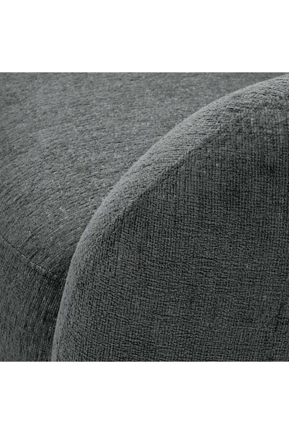 Brass Base Curved Swivel Chair | Eichholtz Brice | Oroa.com