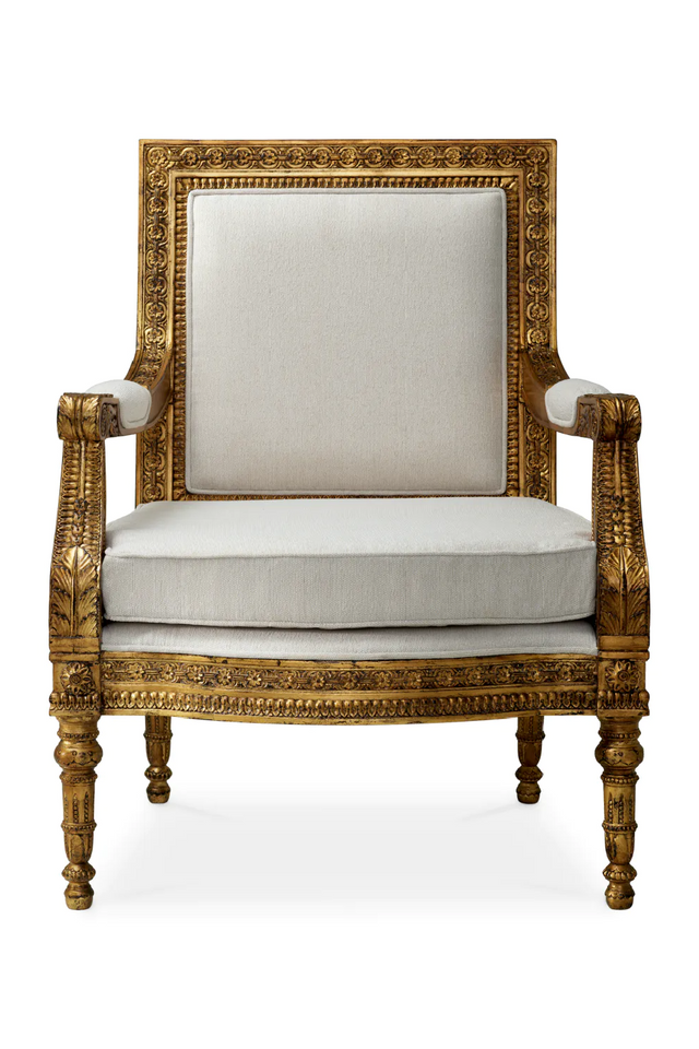 Gold Opulent Fauteuil Chair | Met x Eichholtz Louis | Oroatrade.com