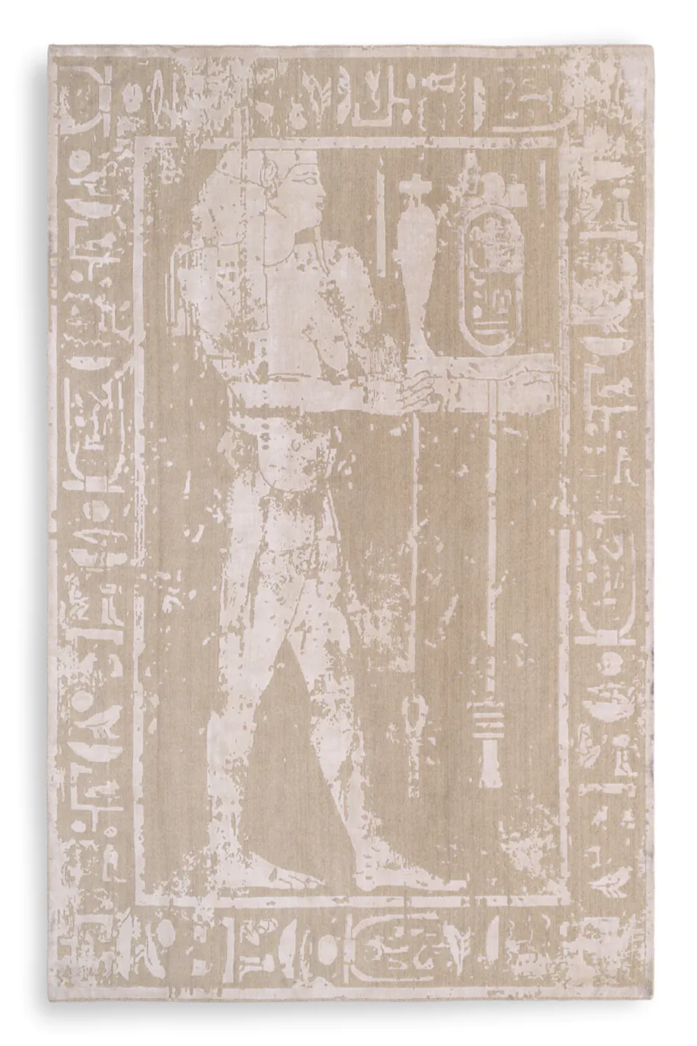 Beige Wool Blend Carpet 10' x 13' | Met x Eichholtz Akhtihotep | Oroa.com