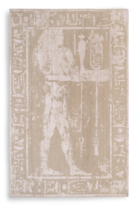 Beige Wool Blend Carpet 10' x 13' | Met x Eichholtz Akhtihotep | Oroa.com