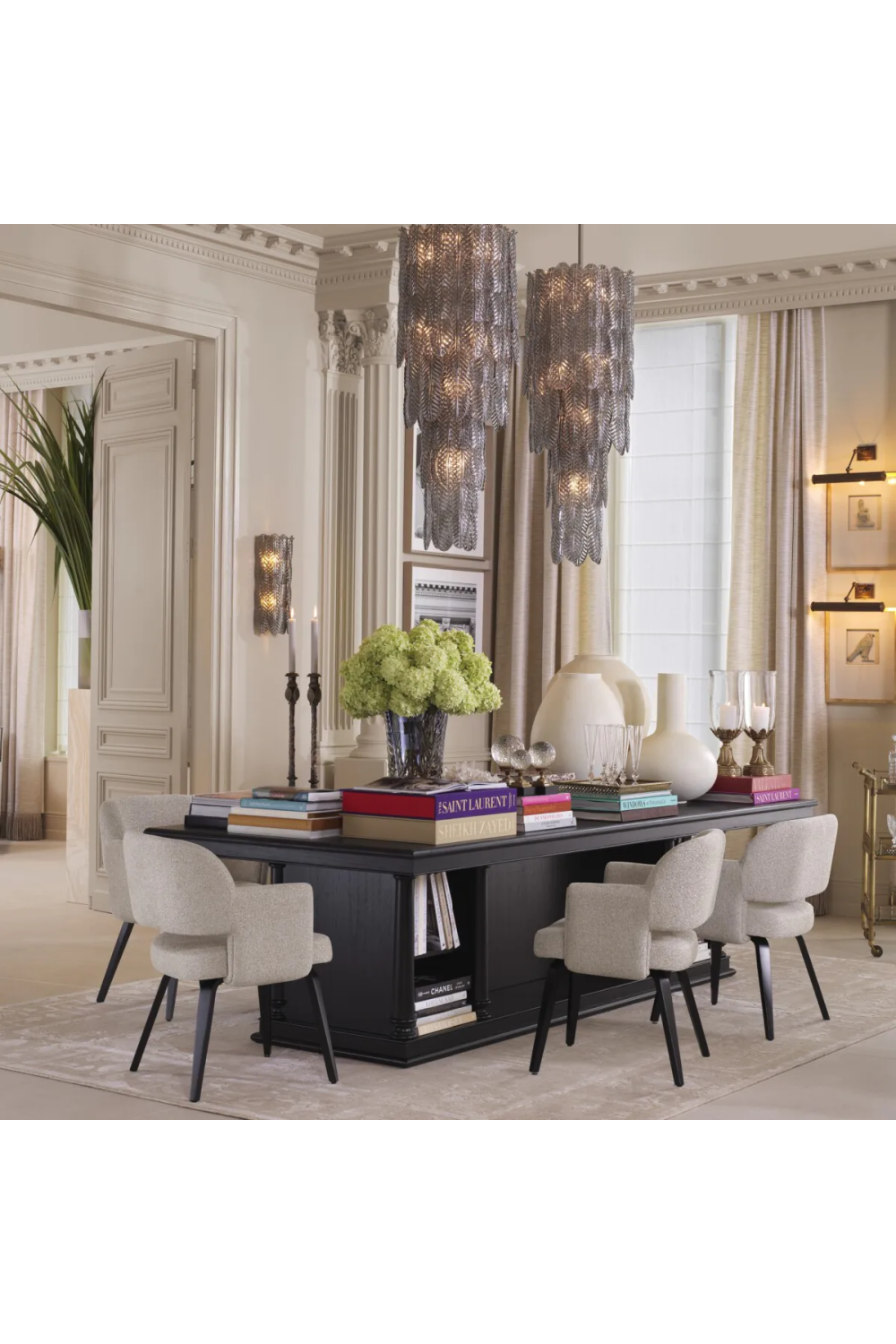 Beige Wool Blend Carpet 10' x 13' | Met x Eichholtz Akhtihotep | Oroa.com