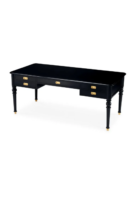 Black 5-Drawer Desk | Met x Eichholtz Wimbledon | Oroatrade.com