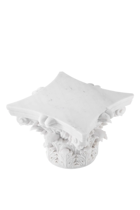 Carved White Marble Coffee Table | Met x Eichholtz Acanthus | Oroatrade.com