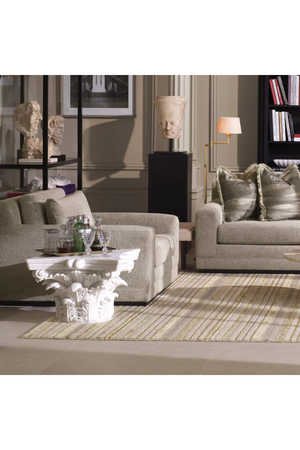 Carved White Marble Coffee Table | Met x Eichholtz Acanthus | Oroatrade.com