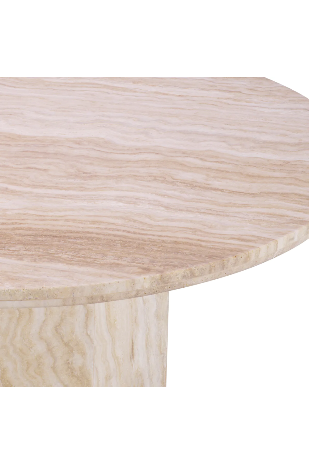 Round Travertine Coffee Table | Met x Eichholtz Florence | Oroa.com