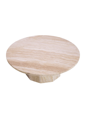 Round Travertine Coffee Table | Met x Eichholtz Florence | Oroa.com
