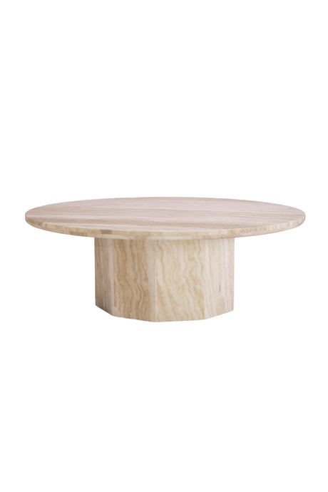 Round Travertine Coffee Table | Met x Eichholtz Florence | Oroa.com