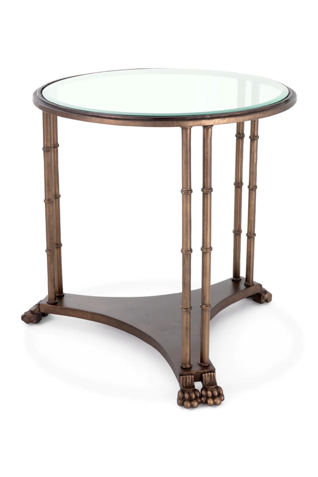 (Open box) Bevelled Glass Vintage Side Table | Met x Eichholtz Lioness | Oroa.com