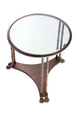 (Open box) Bevelled Glass Vintage Side Table | Met x Eichholtz Lioness | Oroa.com