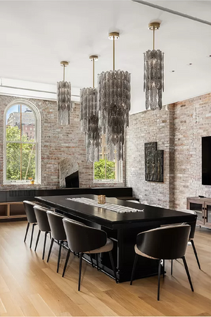 Smoke Glass Palm Chandelier | Met x Eichholtz Sahure | Oroa.com