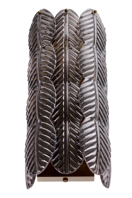 Smoke Glass Palm Wall Lamp | Met x Eichholtz  Sahure | Oroatrade.com