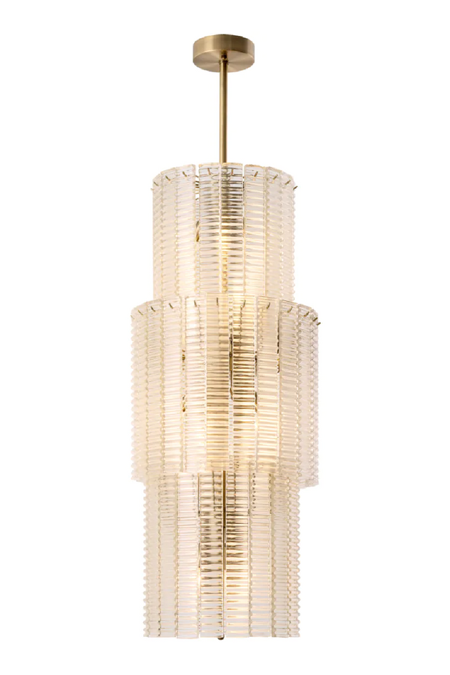 Ridged Glass Chandelier | Met x Eichholtz Imperial | Oroa.com