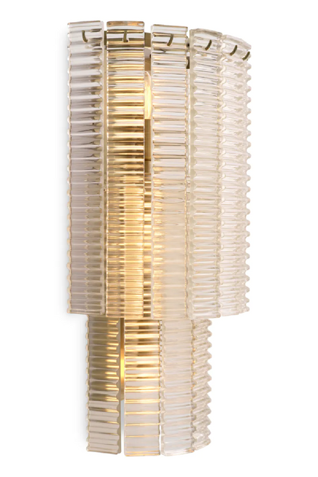 Ridged Glass Wall Lamp | Met x Eichholtz Imperial | Oroa.com