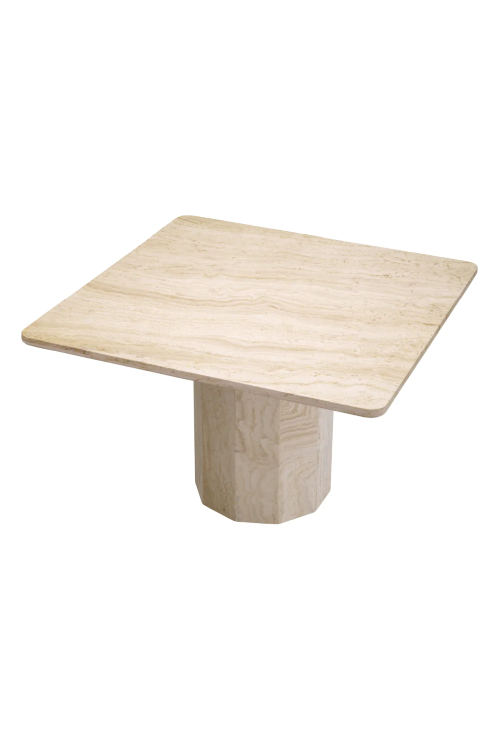 Modern Natural Travertine Dining Table  | Eichholtz Piazza