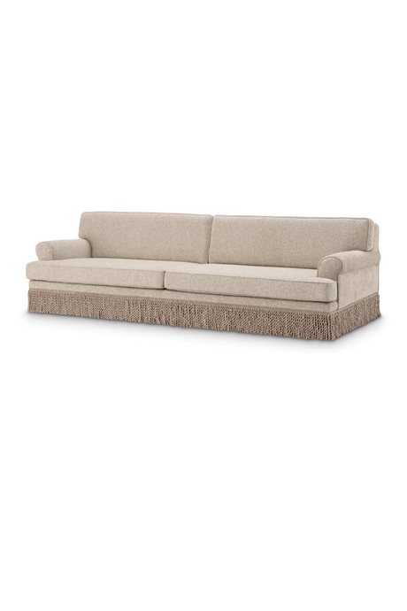 Beige Fringed Sofa | Met x Eichholtz Madison | Oroatrade.com