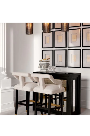 Beige Cut-Out Counter Stool | Met x Eichholtz Roumier