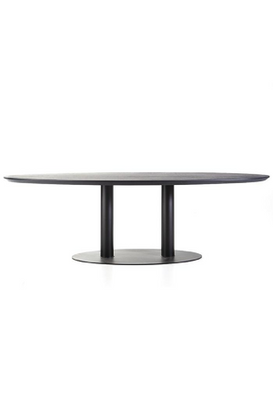 Black Oval Dining Table M | Eleonora Siera | OROA.com