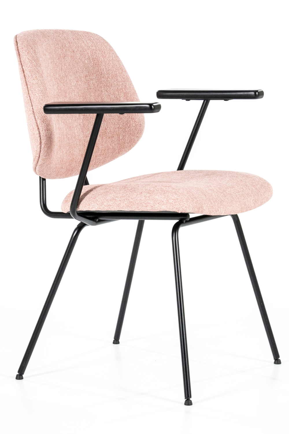 Pink Fletcher Dining Chair With Armrest | Eleonora Lynn | OROA.com
