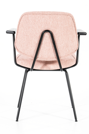 Pink Fletcher Dining Chair With Armrest | Eleonora Lynn | OROA.com