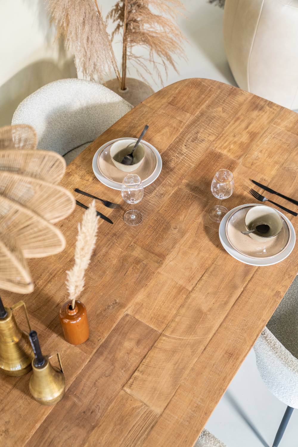 Treated Teak Dining Table | Eleonora Tabassum | OROA.com