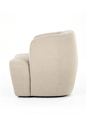 Boucle Upholstered Barrel Chair | Eleonora Charlotte | OROA.com