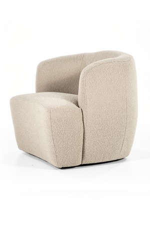 Boucle Upholstered Barrel Chair | Eleonora Charlotte | OROA.com
