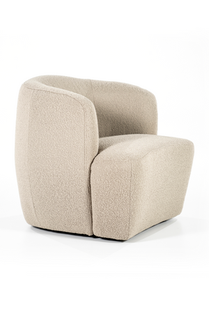 Boucle Upholstered Barrel Chair | Eleonora Charlotte | OROA.com