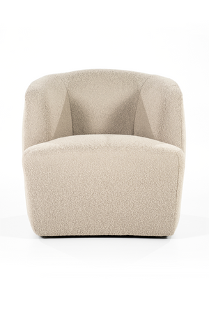 Boucle Upholstered Barrel Chair | Eleonora Charlotte | OROA.com