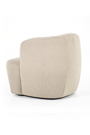 Boucle Upholstered Barrel Chair | Eleonora Charlotte | OROA.com
